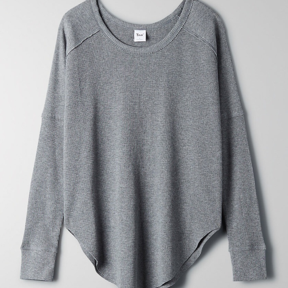 Aritzia TNA Adler Thermal Heather Dark Ember